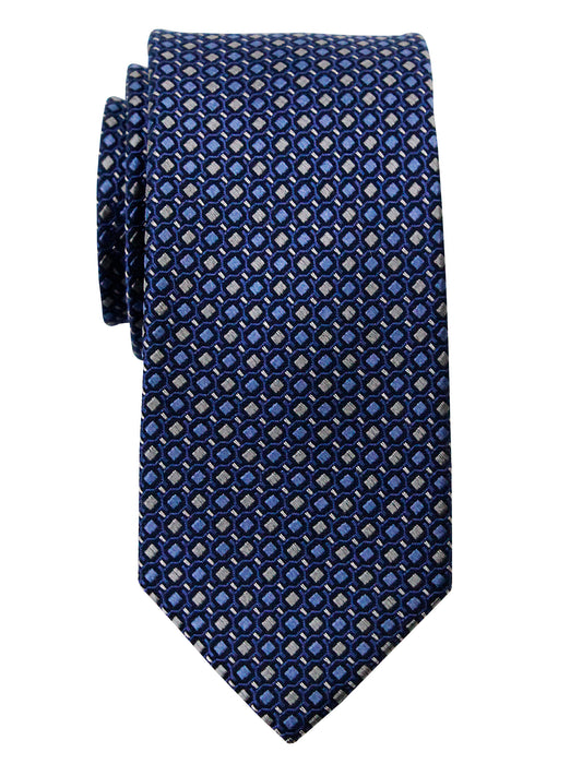 Heritage House 35736 - Boy's Tie - Neat - Sky/Silver