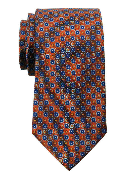 Heritage House 35739 - Boy's Tie - Neat - Orange/Navy
