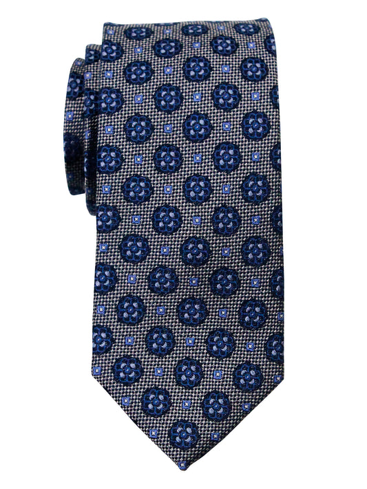 Heritage House 35740 - Boy's Tie - Neat - Silver/Navy