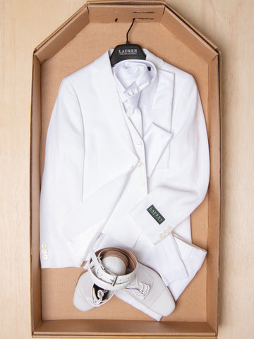 Complete White Linen Suit Outfit 35852