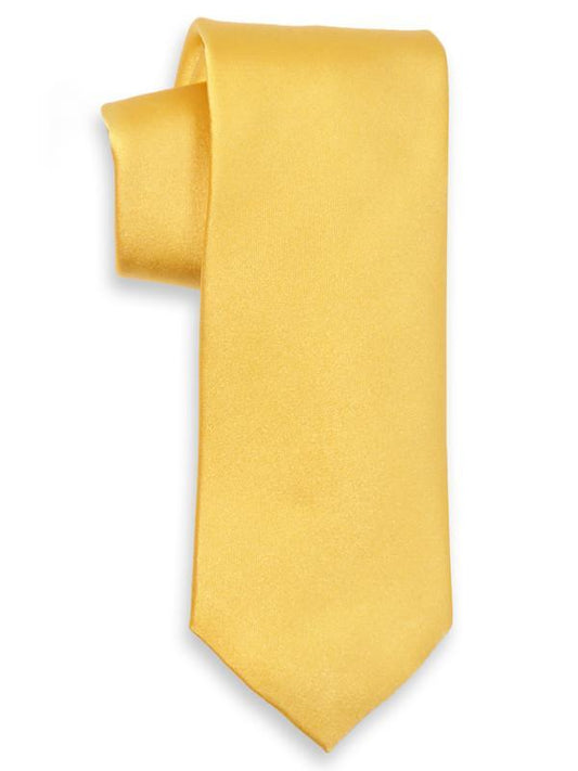 Heritage House 3746 100% Woven Silk Boy's Tie - Solid - Gold