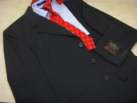 Princeton 482 100% Wool Boy's Suit - Solid - Blue