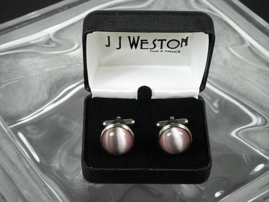Boy's Cuff Links 6584 Silver/Purple