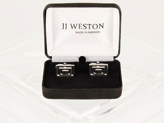 Boy's Cuff Links 6589 Silver Boys Cufflinks JJ Weston 