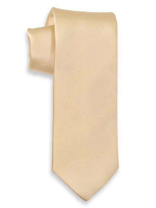 Heritage House 6799 100% Woven Silk Boy's Tie - Solid - Ecru