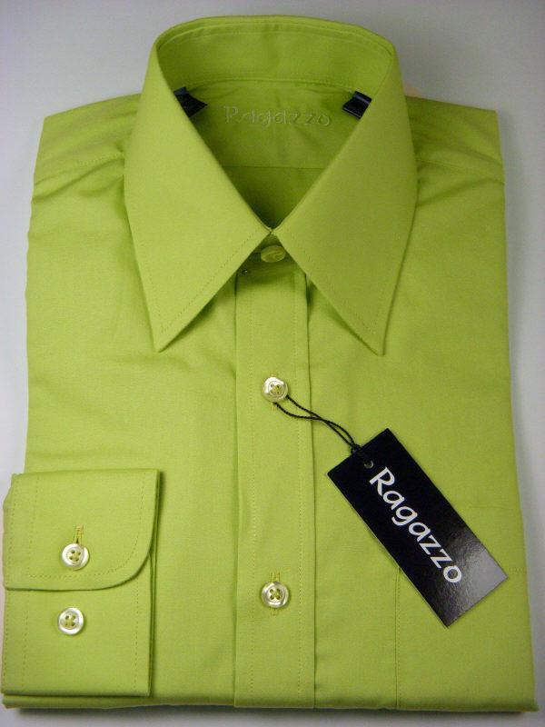 Ragazzo 7015 100% Cotton Boy's Dress Shirt - Solid Broadcloth - Apple