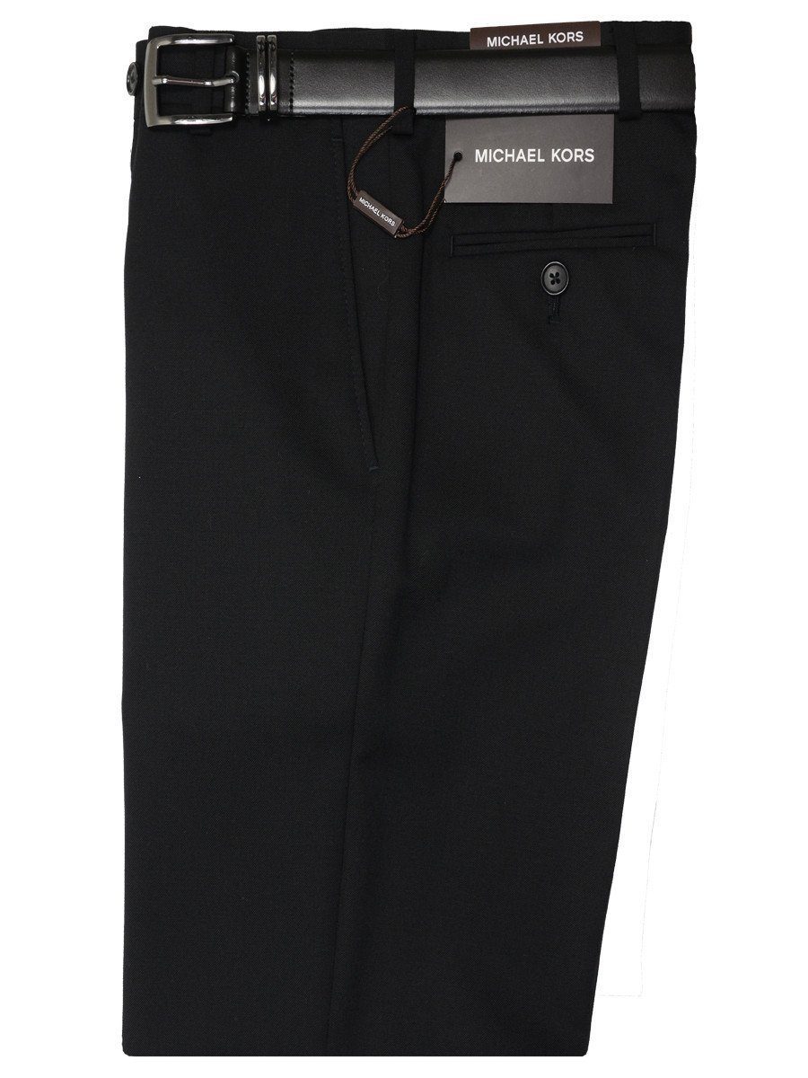 Michael Kors 718P Black Boy's Suit Separate Pant - Solid Gabardine - 100% Tropical Worsted Wool