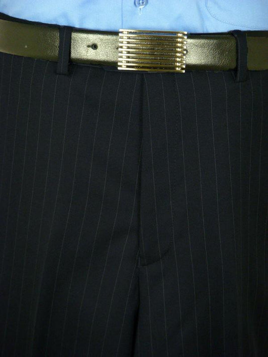 Joseph Abboud 732P 70% Wool/ 30% Polyester Boy's Suit Separate Pant - Stripe - Navy