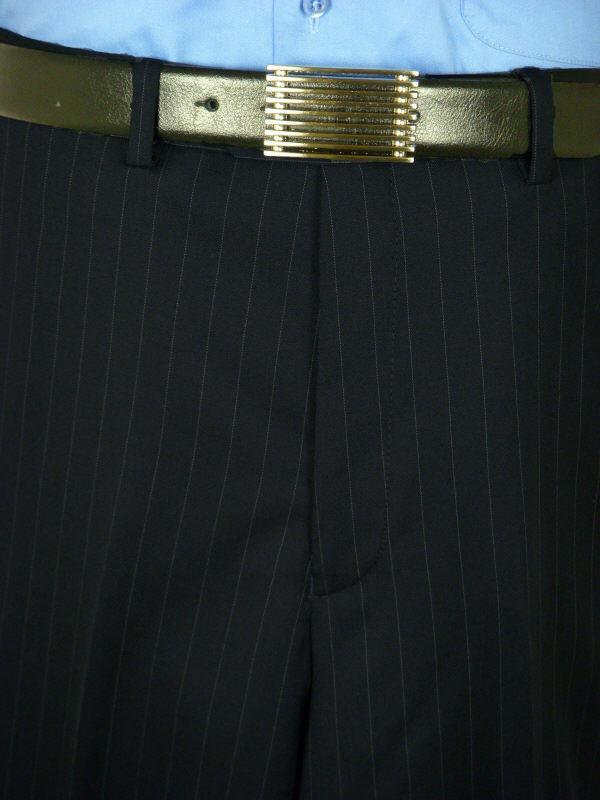 Joseph Abboud 732P 70% Wool/ 30% Polyester Boy's Suit Separate Pant - Stripe - Navy