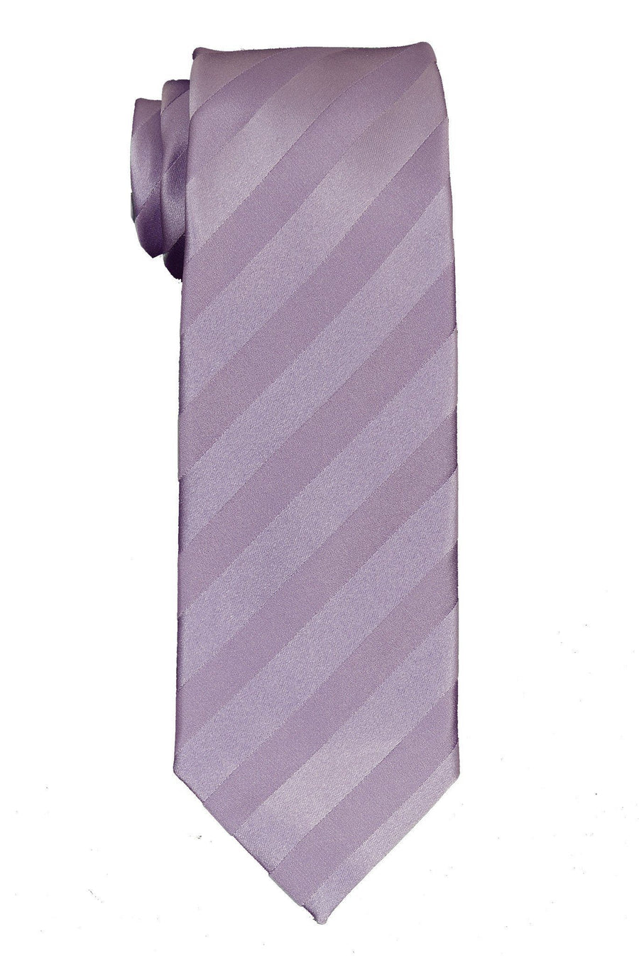 Heritage House 7558 100% Woven Silk Boy's Tie - Tonal Stripe - Lilac