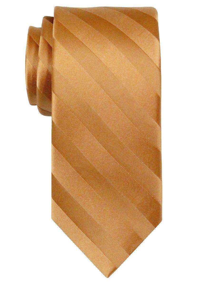 Heritage House 7564 100% Woven Silk Boy's Tie - Tonal Stripe - Orange