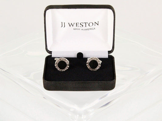 Boy's Cuff Links 7615 Silver Boys Cufflinks JJ Weston 