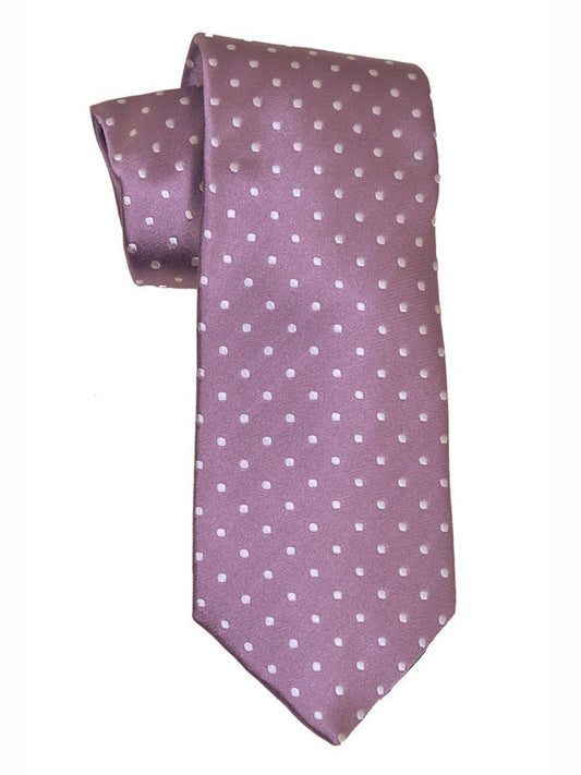 Boy's Tie 8035 Lilac/White