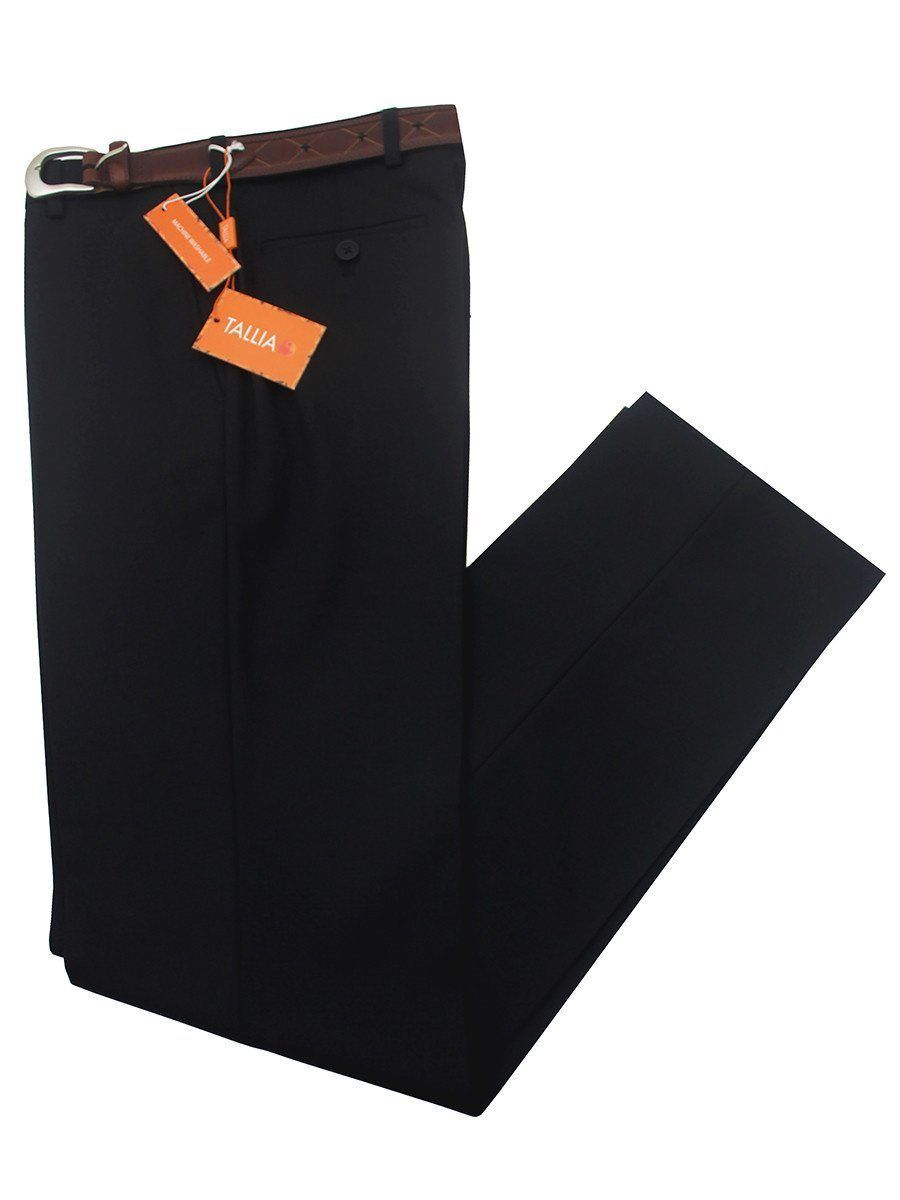 Tallia 8187 Boy's Dress Pants - Black - Textured Weave