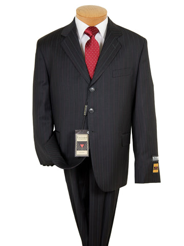 Europa Boy's Suit- 8496-Black- Stripe Boys Suit Europa 