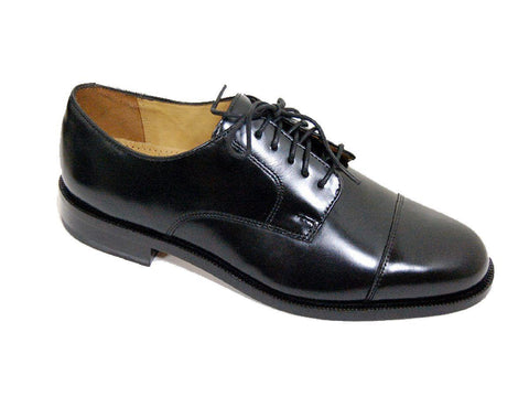 Cole Haan 9112 Leather Boy's Shoe - Cap Toe Oxford - Black