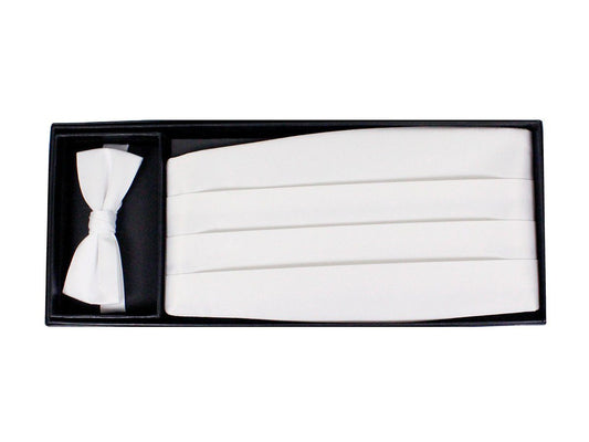 Boy's Cummerbund Set 9777 White Boys Cummerbund Set Giorgio Bissoni 