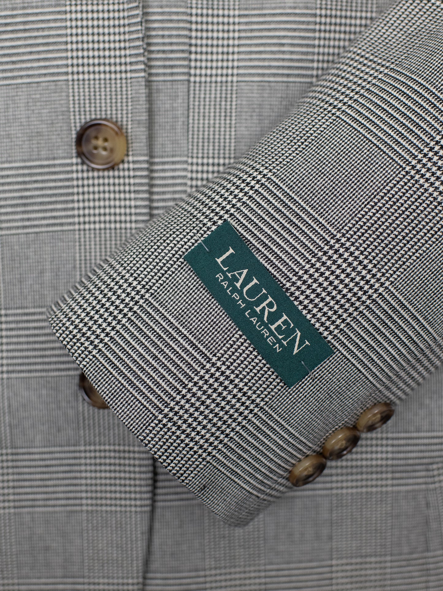 Lauren Ralph Lauren 29605 Boy's Sport Coat  - Plaid - Black/Off-White