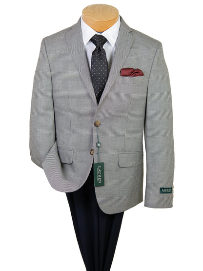 Lauren Ralph Lauren 29605 Boy's Sport Coat  - Plaid - Black/Off-White