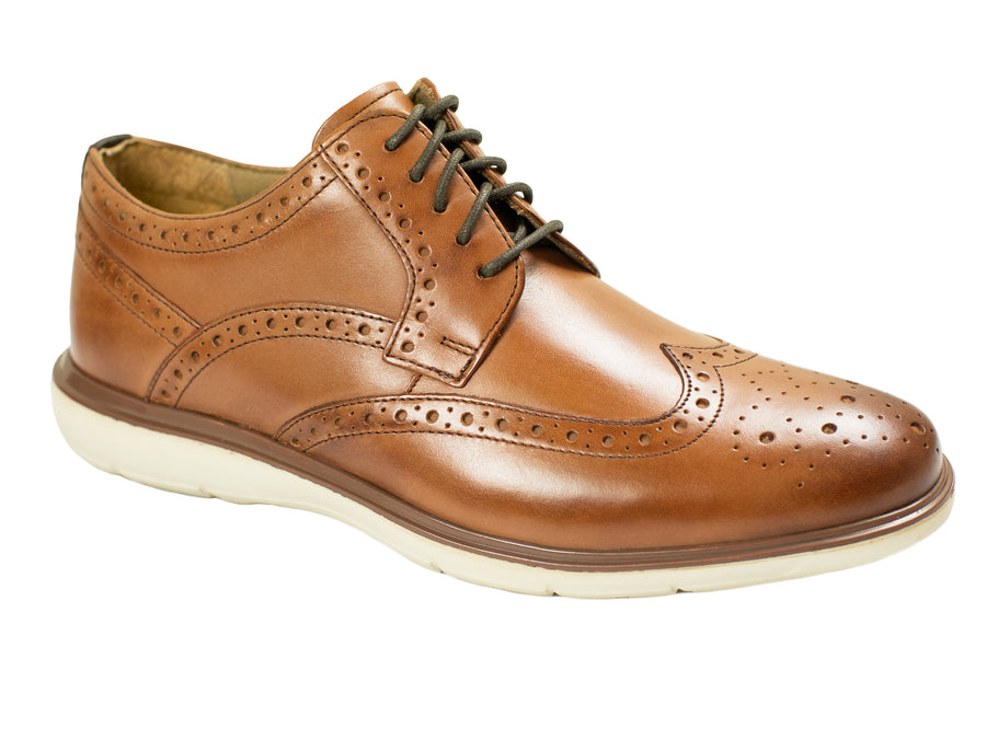 Florsheim 31053 - Boy's Shoe - Wing Tip - Oxford - Saddle Tan