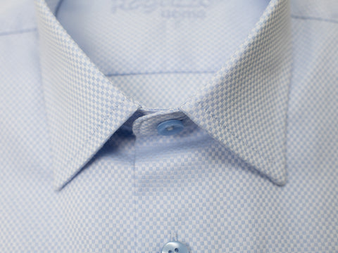 Image of Ragazzo 21105 100% Cotton Boy's Dress Shirt - Box Weave - Sky Blue, Skinny Slim Fit