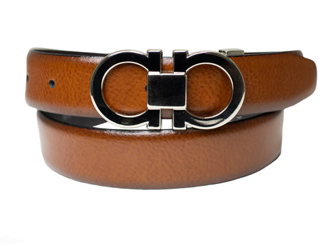 Paul Lawrence 30294 100% Genuine Leather Boy's Belt - Cognac