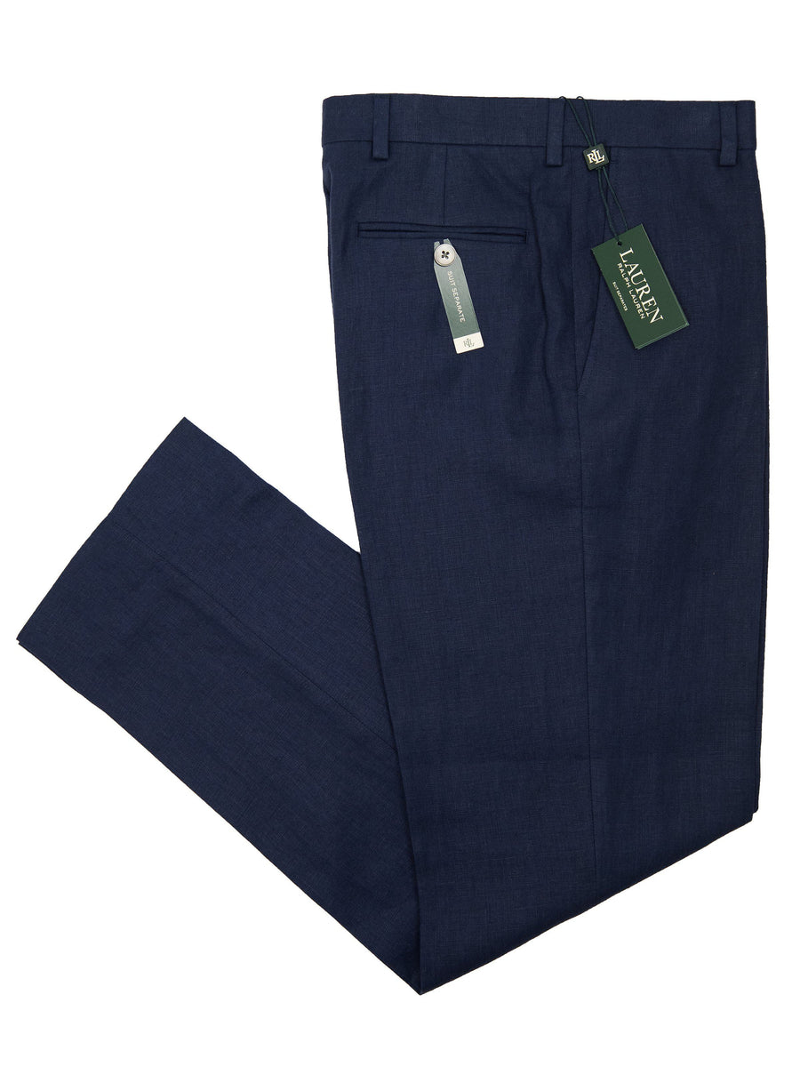Lauren Ralph Lauren 26094P 100% Linen Boy's Suit Separate Pant - Solid - Navy Boys Suit Separate Pant Lauren 