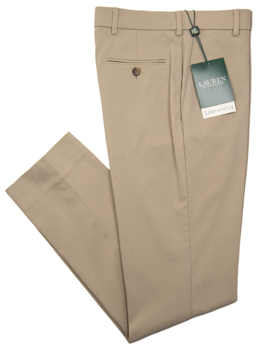 Lauren Ralph Lauren 31859 Boy's Super Stretch Pants - Solid Gab - Tan
