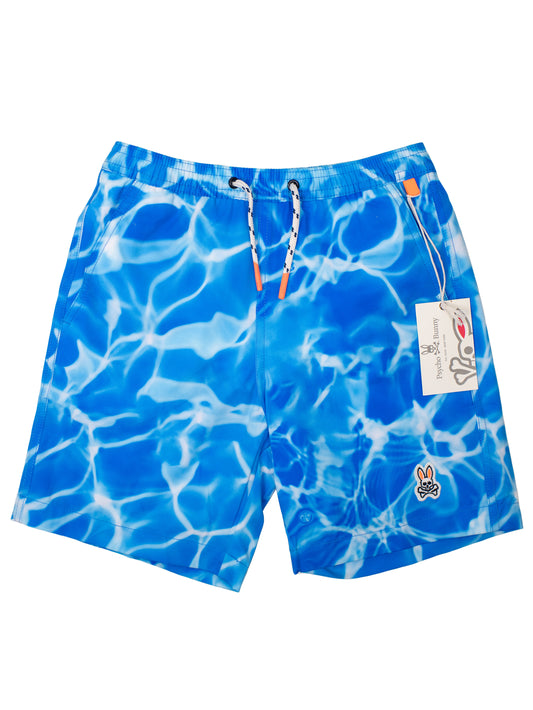Psycho Bunny 31935 Boy's Swim Trunks - Electric Blue