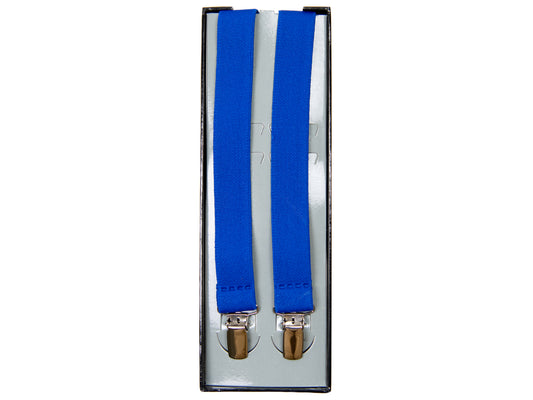 Suspender Factory 15800 Clip-On Suspenders - Solid - Royal
